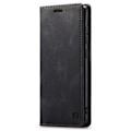 Miniatyrbillede 8 af 11: AUTSPACE A01 Retro tegnebog taske til Samsung Galaxy S23+ (Plus) - Sort Black