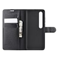Miniatyrbillede 4 af 7: Litchi tegnebogstaske til Xiaomi Mi 10/Mi 10 Pro Black