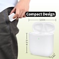 Miniatyrbilde 2 av 8: Laderetui for AirPods 1/2 med innebygd 550mAh batteri White