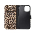 Miniatyrbillede 5 af 7: Leopardmønster tegnebogsovertræk til iPhone 12 Pro Max - Brun Brown