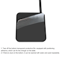 Miniatyrbillede 6 af 7: Opladerstativ til Huawei Band 8/Band 8 NFC-opladningsdock Black