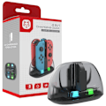 Miniatyrbilde 5 av 5: Lader for kontroller kompatibel med Nintendo Switch Joy-Con Ladestasjon Black