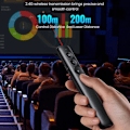 Miniatyrbillede 7 af 11: Wireless Presenter Genopladelig multifunktionsfjernbetjening laserpointer Black