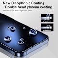 Miniatyrbilde 5 av 8: Anti-spionasje herdet glass skjermbeskytter for iPhone 16 Plus Transparent