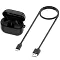 Docka för Samsung Galaxy Buds3 R530 Laddningsfack Laddningskabel Svart