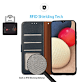 Miniatyrbillede 2 af 7: KHAZNEH Til Google Pixel 9 / Pixel 9 Pro Pung Etui Litchi Struktur Telefoncover Blue