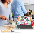 Miniatyrbilde 3 av 10: Trefoldet Stativ Tablettdeksel for OnePlus Pad - Sommerfugler Multicolor