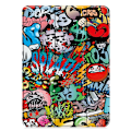 Miniatyrbillede 6 af 7: Til iPad Pro 11 (2024) Etui Tre-fold Stativ Tablet Cover - Graffiti Multicolor