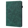 Miniatyrbillede 9 af 10: Til iPad 10.9 (2022) Tabletetui Cover Blomsterprægning - Grøn Green