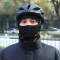 Miniatyrbild 5 av 6: Vinter Balaclava Face Cover Termisk Vindtät Fleece Svart one size