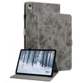 Til Nokia T21 Taske Imprintet Cute Tiger Tablet Cover Kortholder - Grå Grey