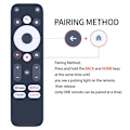 Miniatyrbild 5 av 7: Fjärrkontroll Ersättning för Mecool KM2 Plus TV Set-Top Box Voice Funktion Svart