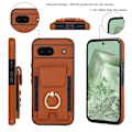Pikkukuva 5 / 8: Google Pixel 8a Kickstand Case Puhelimen Suojakotelo Korttipaikoilla Brown