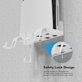Miniatyrbillede 6 af 11: PlayStation PS5 Slim Wall Mount Bracket Kontroloplader Transparent