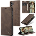 Miniatyrbillede 1 af 8: CASEME Retro Pung Taske til Samsung Galaxy A35 Dark brown