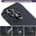 Miniatyrbillede 2 af 5: Til iPhone 15 / 15 Plus Lens Glitter Black