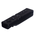 Miniatyrbillede 3 af 6: 2-i-1 kompatibel med Wii Controller Motion Plus Black Black