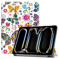 Miniatyrbillede 1 af 7: Til iPad Pro 11 (2024) Etui Tre-fold Stativ Tablet Cover - Butterflies Multicolor