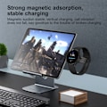 Miniatyrbillede 7 af 11: Oplader til Watch Series + Samsung med USB-C+USB stik Black