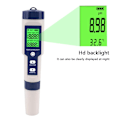 Miniatyrbillede 7 af 11: 5-i-1 test for vandkvalitet EC Ph TDS Temperatur Salinitet Grey