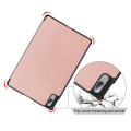 Pikkukuva 7 / 9: Tri-fold Stand Cover for Lenovo Tab P11 Pro TB-J706F - Rose Gold Pink gold