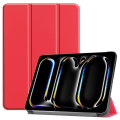 Miniatyrbilde 1 av 8: Etui med tredelt stativ for iPad Pro 11 (2024) - Rød Red