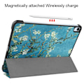 Pikkukuva 2 / 8: iPad Air 11 (2024) Kotelo Auto Herää / Nuku Kolminkertainen Taittojalusta Tabletin Suoja - Blossom Multicolor