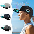 Miniatyrbild 4 av 9: YX2 Hatt Keps Trådlös Bluetooth-hörlur Musik Högtalare Smart Cap Svart