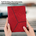 Miniatyrbillede 8 af 11: Til iPad 10.2 (2021)/(2020)/(2019) Almindeligt PU-læder tabletcover Red