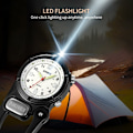 Miniatyrbild 3 av 7: SKMEI Klocka Utomhus Ryggsäck Krok LED Ficklampa Quartz Watch - Svart Svart