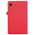 Pikkukuva 6 / 6: Samsung Galaxy Tab A9+ -tablettikotelon kansi kangasrakenne Red