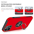 Pikkukuva 4 / 8: iPhone 13 Pro Sormirengas Sivutuen Hybridikotelo - Punainen Red
