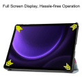 Miniatyrbillede 5 af 8: Trifoldet stativ Smart Taske til Samsung Galaxy Tab S9 FE Multicolor