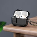 Pikkukuva 2 / 11: AirPods 4 -kotelolle DUX DUCIS PC+TPU Bluetooth-kotelo / kuori koukulla Black