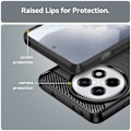 Pikkukuva 4 / 8: Puhelinkotelo TPU Shell Takakansi Carbon OnePlus 13R - Musta Black