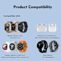 Miniatyrbillede 7 af 11: Trådløs oplader til A Watch AirPods Samsung Galaxy Watch Google Pixel Watch White