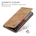 Pikkukuva 3 / 7: CASEME Retro Lompakkokotelo Samsung Galaxy A54 - Ruskea Brown