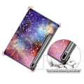 Miniatyrbilde 7 av 11: Tri-fold Smart Case med Stativ for Samsung Galaxy Tab S7 FE / Tab S7 Plus / Tab S8+ Multicolor