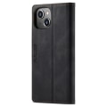 Miniatyrbillede 4 af 11: AUTSPACE A01 Retro tegnebog taske til iPhone 13 - sort Black