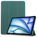 Miniatyrbilde 1 av 9: Etui for iPad Air 11 (2024) - Tri-fold Stativ Tablettdeksel - Grønn Green