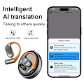 Miniatyrbillede 9 af 11: 144 Sprog Oversættelse Oversætter Smart Oversætter Headset Bluetooth Realtid - Sort Black