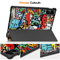 Pikkukuva 2 / 7: Xiaomi Redmi Pad SE Stand Slim Fit Peite Sleep/Wake - Graffiti Multicolor