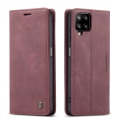Pikkukuva 8 / 9: CASEME Retro Lompakkokotelo Samsung Galaxy A12 - Viininpunainen Red