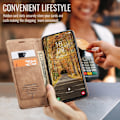 Miniatyrbillede 6 af 6: CASEME Retro Pung Taske til Samsung Galaxy S25 Edge Brown