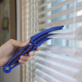 Miniatyrbilde 11 av 11: Rengjøring Air Conditioning Grille Brush Vaskbar Vent Duster med 2 tilleggsutstyr Blue