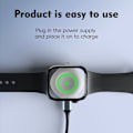 Miniatyrbillede 9 af 11: Trådløs oplader til A Watch AirPods Samsung Galaxy Watch Google Pixel Watch White