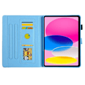 Miniatyrbillede 3 af 6: Til iPad 10.9 (2022) Tabletetui Cover Foldbart stativ - Hest White