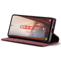 Pikkukuva 8 / 8: CASEME Retro Lompakkokotelo Samsung Galaxy S23 FE - Viininpunainen Red