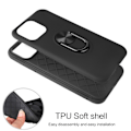 Pikkukuva 6 / 8: iPhone 13 Mini Finger Ring TPU Hybrid Case Kickstand Black