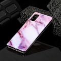 Miniatyrbillede 4 af 4: Marble Pattern IMD TPU Soft Back Case for Samsung Galaxy A41 - Style J Black